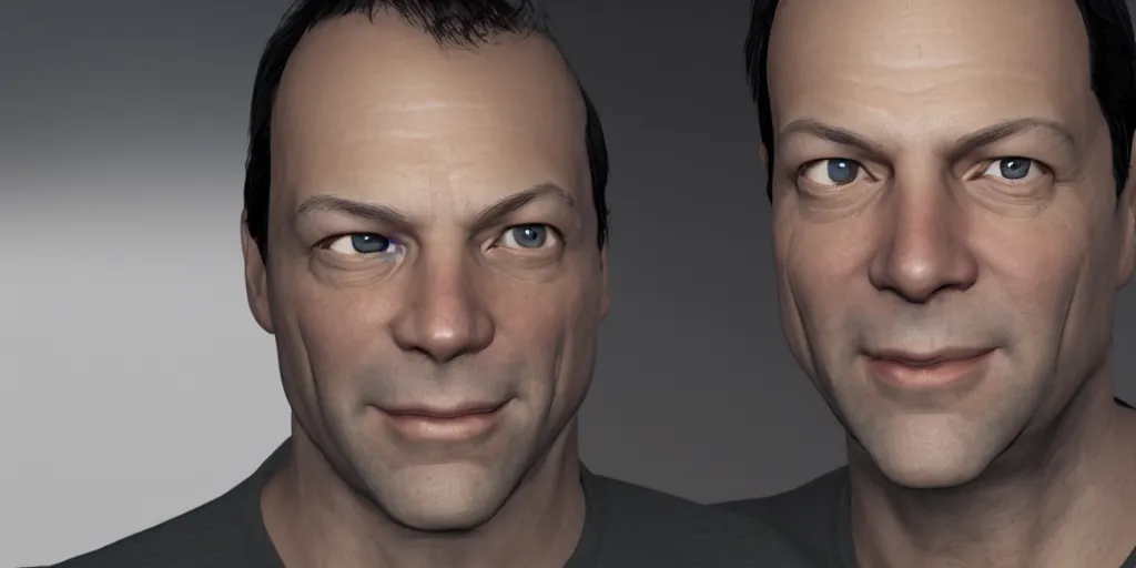 Prompt: phil spencer, head of microsoft, was friends with x - box, portrait, focus on the face, unreal engine rendered, avito, 3 d render, 8 k,