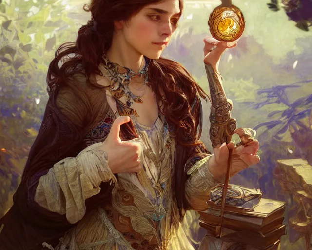 Prompt: photography of dorothea sharp, deep focus, d & d, fantasy, intricate, elegant, highly detailed, digital painting, artstation, concept art, matte, sharp focus, illustration, hearthstone, art by artgerm and greg rutkowski and alphonse mucha