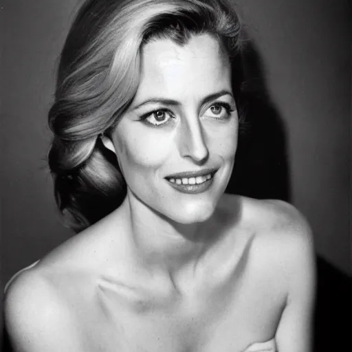 Image similar to gillian anderson by walter vogel, 1 9 6 6