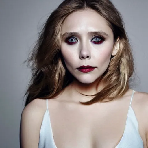 Image similar to elizabeth olsen as a vampire