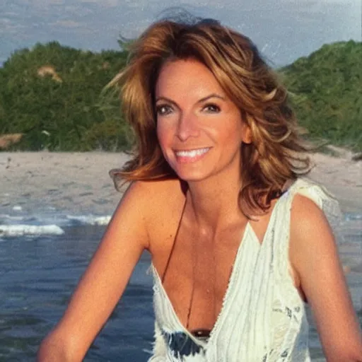 Image similar to “ rachel welch at the beach”