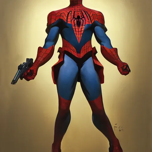 Prompt: greg manchess portrait painting of partially armored shonen spiderman as overwatch character, medium shot, asymmetrical, profile picture, organic painting, sunny day, matte painting, bold shapes, hard edges, street art, trending on artstation, by huang guangjian, gil elvgren, ruan jia, greg rutkowski, gaston bussiere