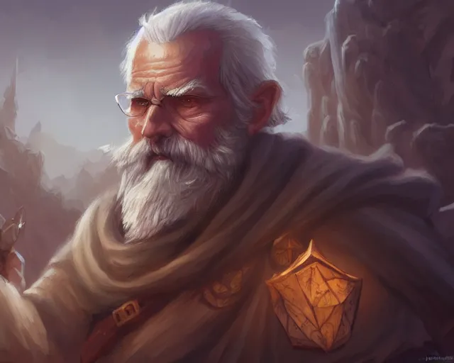 Prompt: old man, deep focus, d & d, fantasy, intricate, elegant, highly detailed, digital painting, artstation, concept art, matte, sharp focus, illustration, hearthstone,