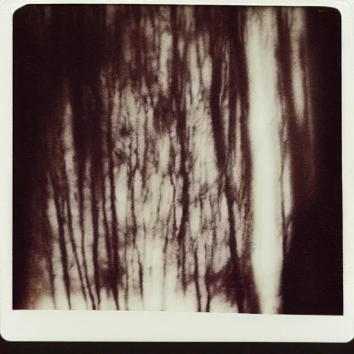 Image similar to photograph of a glitch, scary, uncanny, shot on polaroid