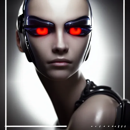 Prompt: Perfectly-Centered Portrait-Photograph of Mechanical Cyberpunk Female Android's upper torso with head and shoulders and hands, intricate, elegant, super highly detailed, professional digital painting, artstation, concept art, smooth, sharp focus, no blur, no dof, extreme illustration, Unreal Engine 5, Photorealism, HD quality, 8k resolution, cinema 4d, 3D, beautiful, cinematic, art by artgerm and greg rutkowski and alphonse mucha and loish and WLOP