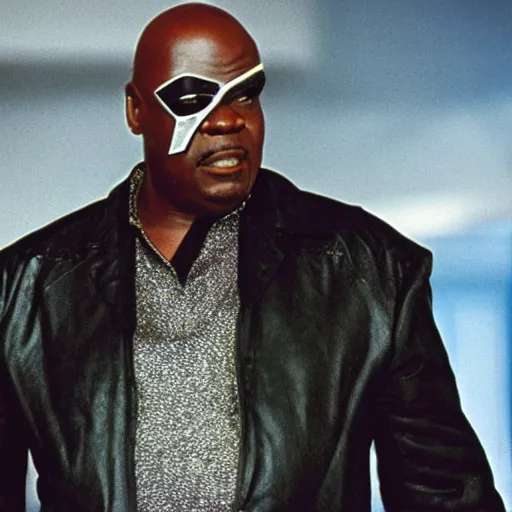 Prompt: huell babineaux as Nick Fury