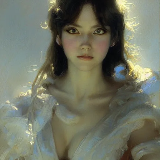 Image similar to detailed portrait of anime girl, painting by gaston bussiere, craig mullins, j. c. leyendecker