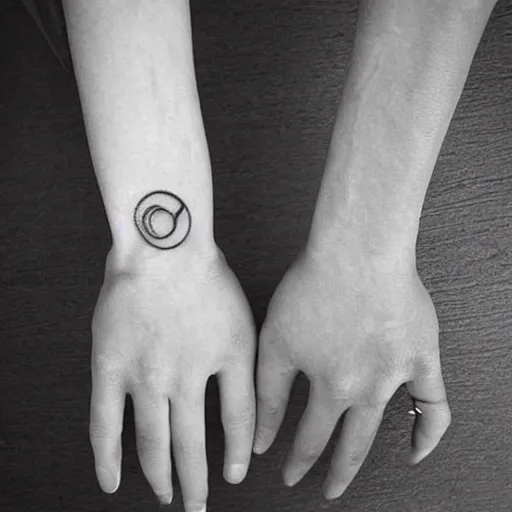 Prompt: minimalistic tattoo design