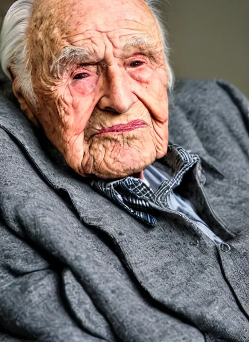 Prompt: DSLR photo portrait still of 98 year old age 98 Marlon Brando at age 98!!!, 85mm f1.8