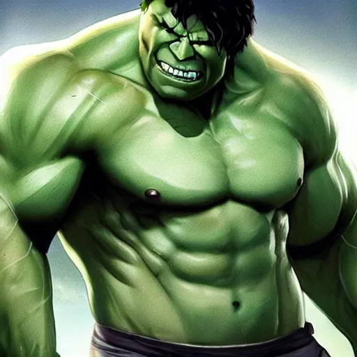 Prompt: white ghost incredible hulk