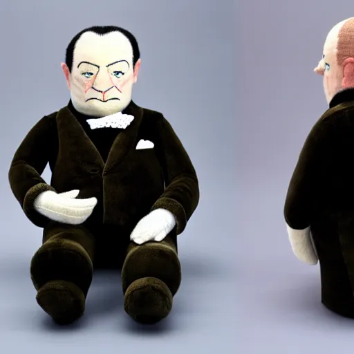 Image similar to plush winston churchill, detailed, custom