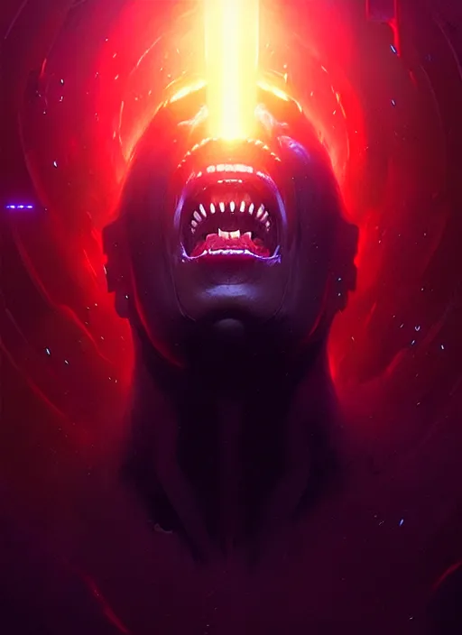Prompt: portrait of the screaming void by greg rutkowski