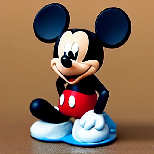 Image similar to mickey mouse stop motion vinyl action figure, plastic, toy
