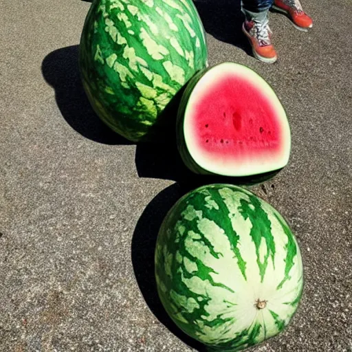 Prompt: bob ross watermelon hybrid