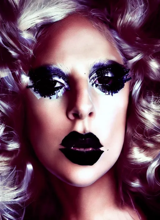 Prompt: lady gaga the fame 2 0 0 8 photoshoot, poker face, just dance, eh eh, aaron fallon, peter henket, warwick saint, candice lawler highly realistic. high resolution. highly detailed. dramatic. 8 k. 4 k.