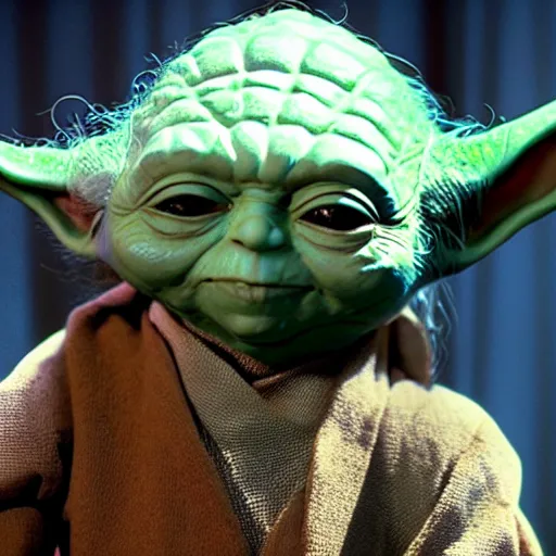 Image similar to Yoda in drag