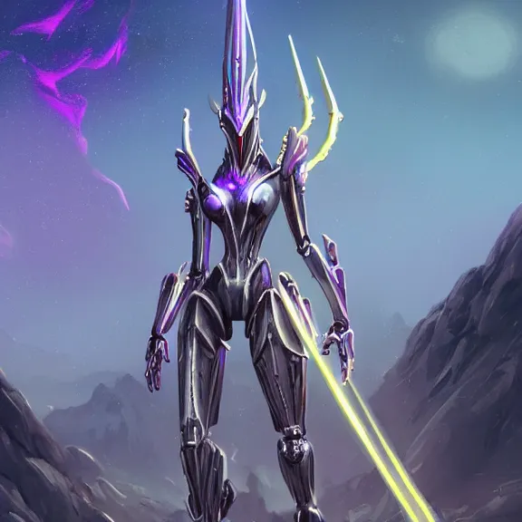 Image similar to extremely detailed ground shot of a giant beautiful stunning goddess 1000 meter tall anthropomorphic hot robot mecha female dragon, silver sharp streamlined armor, detailed head, sharp claws, glowing Purple LED eyes, sitting elegantly om a mountain, behind a tiny village the size of her foot, micro pov, dragon art, warframe fanart, Destiny fanart, macro art, giantess art, furry art, furaffinity, high quality 3D realism, DeviantArt, Eka's Portal, HD