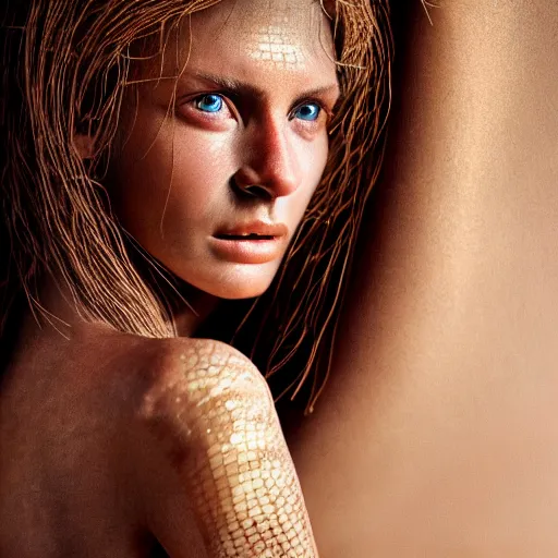 Image similar to female supermodel with translucent skin, beautiful detailed intricate insanely detailed octane render, 8K artistic photography, photorealistic, chiaroscuro, by Steve Mccurry, Joey L, Raphael, Caravaggio