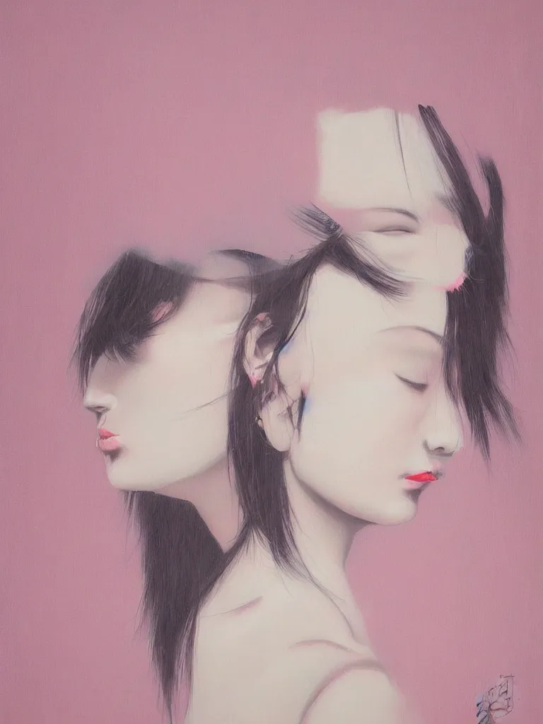 Image similar to neo - pop fine art figurative painting by yoshitomo nara in an aesthetically pleasing natural and pastel color tones, modern pop culture influences