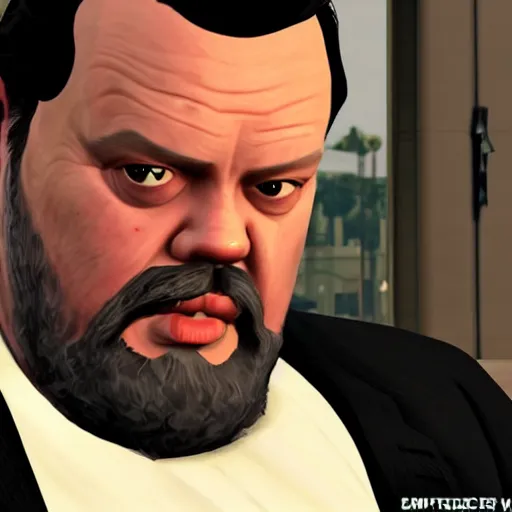 Prompt: orson Welles as character in grand theft auto 5