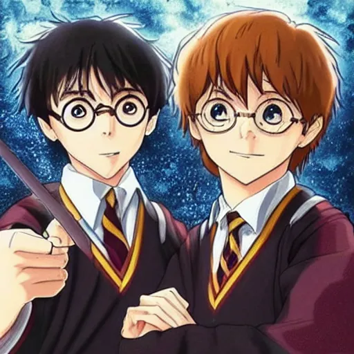 Image similar to “ harry potter anime, super detailed ”