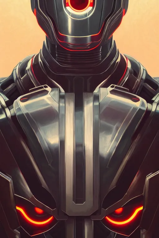 Image similar to a portrait of ultron, fantasy, sharp focus, intricate, elegant, digital painting, artstation, matte, highly detailed, concept art, illustration, ambient lighting, art by ilya kuvshinov, artgerm, alphonse mucha, and greg rutkowski