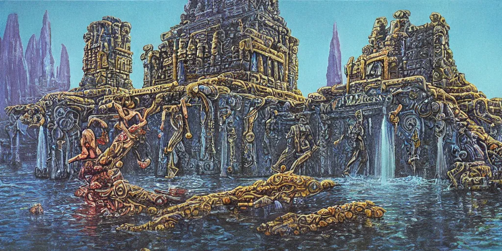 Image similar to water temple by kelly freas