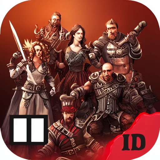 Image similar to divinity original sin 2, div os 2, div 2, group chat icon