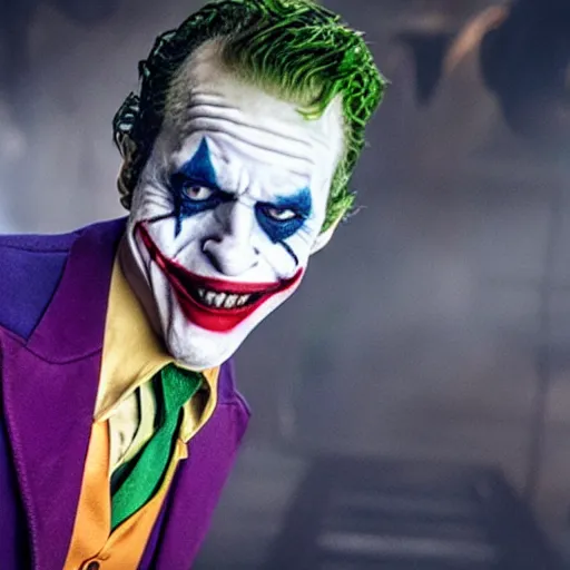 Image similar to film still of Robert Pattenson as joker in the new Joker movie