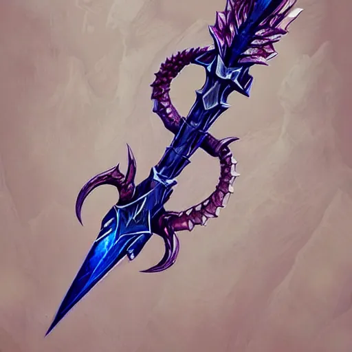 Image similar to concept art of legendary crystal dragon sword weapon, sword design, fantasy sword, fantasy, behance, pinterest, deviantart, artstation, weapons concept art, design, rpg, weapon, detailed, digital art, incredible, digital painting