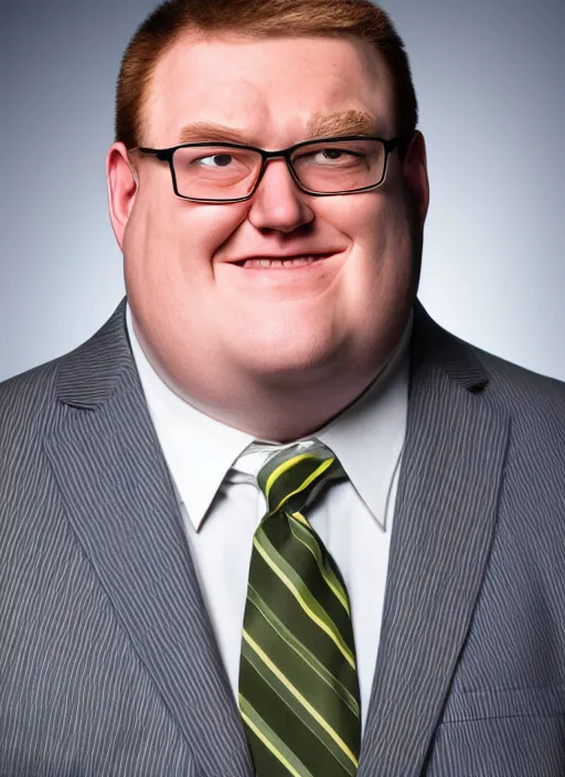 Image similar to Real life Peter Griffin, headshot, studio lighting