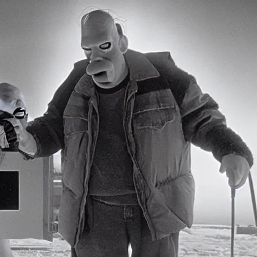 Image similar to Homer Simpson in John Carpenter’s The Thing