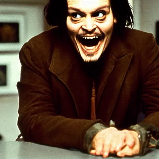 Image similar to Johnny Depp plays Jack Torrance in Shining