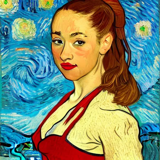 Image similar to painting of remy lacroix, van gogh style