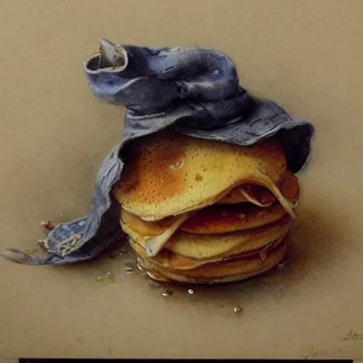 Image similar to ( ( ( ( ( ihop 🥞. muted colors. ) ) ) ) ) by jean - baptiste monge!!!!!!!!!!!!!!!!!!!!!!!!!!!