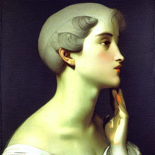 Image similar to a woman by jean auguste dominique ingres