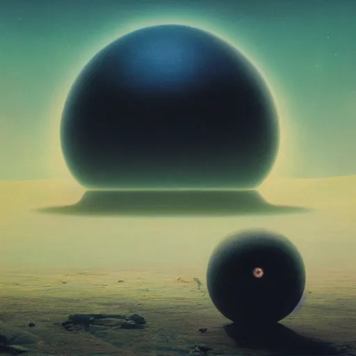 Image similar to a ufo crashing in the desert, surrounded by spheres, beksinski, wayne barlowe, symmetrical, surreal, magic surrealism, very coherent symmetrical artwork, cinematic, hyper realism, high detail, octane render, 8 k