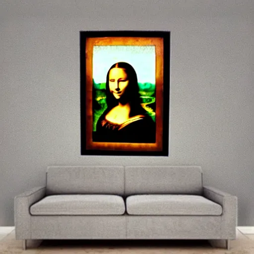 Image similar to mona lisa throw molotov