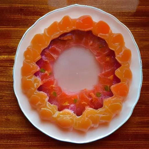 Prompt: aspic on plate