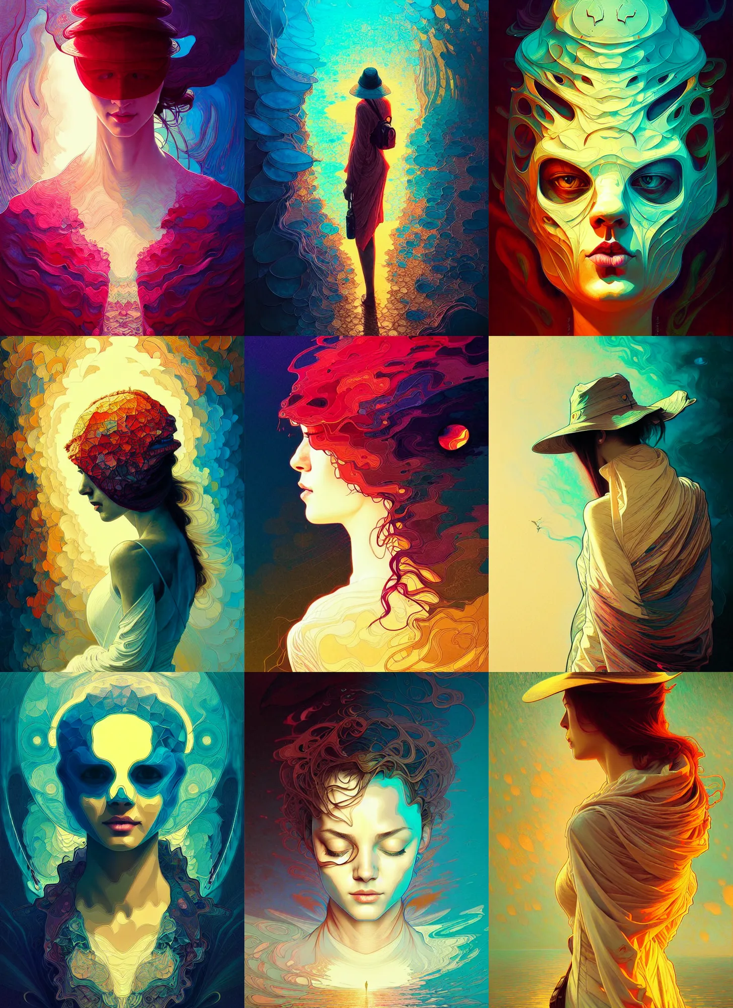 Prompt: rorschach, path traced, highly detailed, high quality, digital painting, alena aenami, lilia alvarado, shinji aramaki, karol bak, alphonse mucha, tom bagshaw