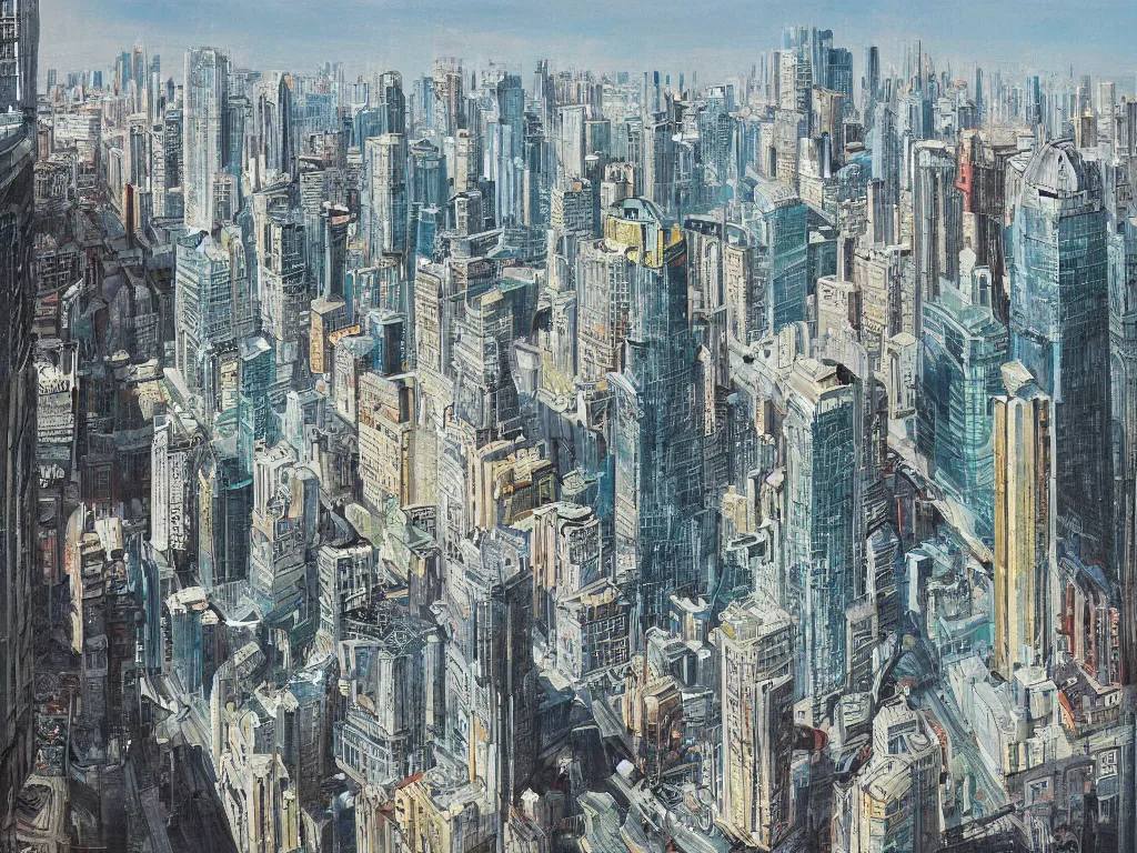 Image similar to cityscape artwork by yang yongliang