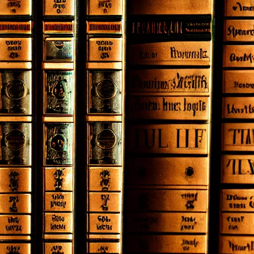 Image similar to extreme close up of a wizard's bookshelf, rule of thirds, award winning, extreme detail, photorealistic digital art, trending on artstation, W -1088