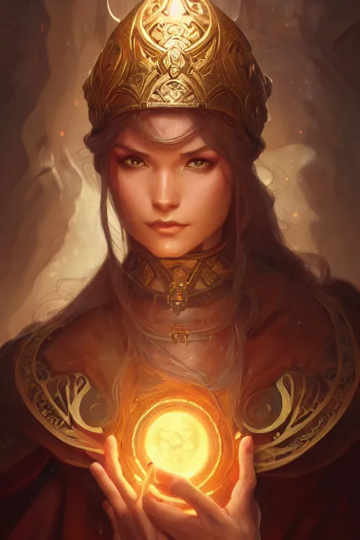 Image similar to photography of ancient mage, deep focus, d & d, fantasy, intricate, elegant, highly detailed, digital painting, artstation, concept art, matte, sharp focus, illustration, hearthstone, art by artgerm and greg rutkowski and alphonse mucha