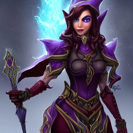 Image similar to dark woman elf, blizzard