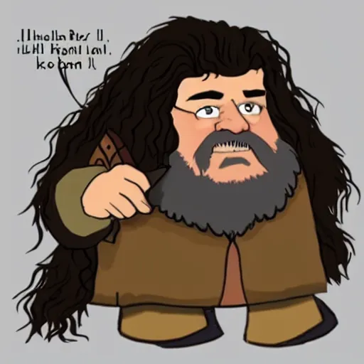 Image similar to hagrid as an elder ring npc