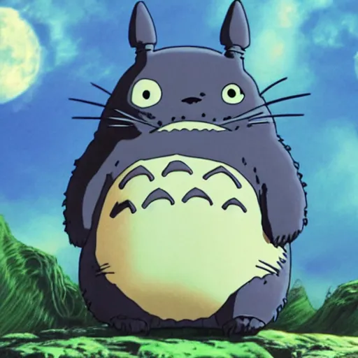 Prompt: Scifi Totoro, Studio Ghibli, official art, 8k, anime