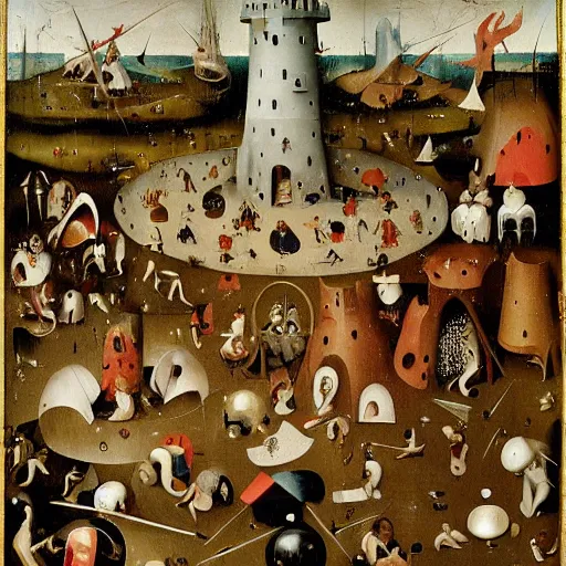 Image similar to wheres waldo by Hieronymus Bosch