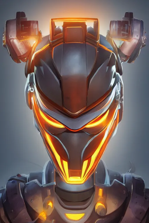 Image similar to epic mask helmet robot ninja portrait stylized as fornite style game design fanart by concept artist gervasio canda, behance hd by jesper ejsing, by rhads, makoto shinkai and lois van baarle, ilya kuvshinov, rossdraws global illumination radiating a glowing aura global illumination ray tracing hdr render in unreal engine 5