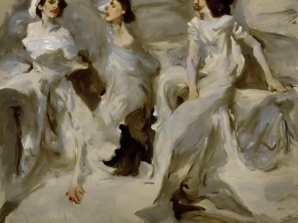 Image similar to painting by John Singer Sargent