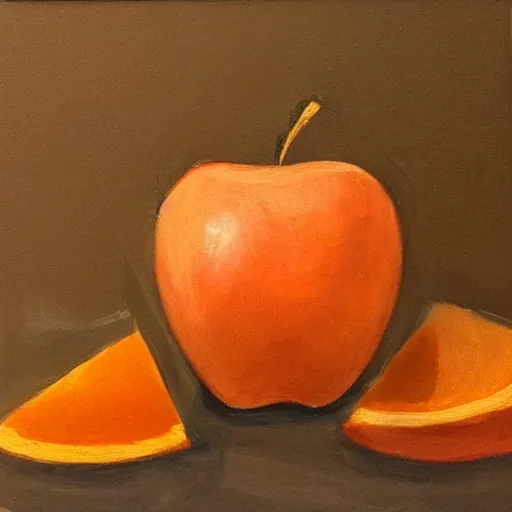 Prompt: apple + orange